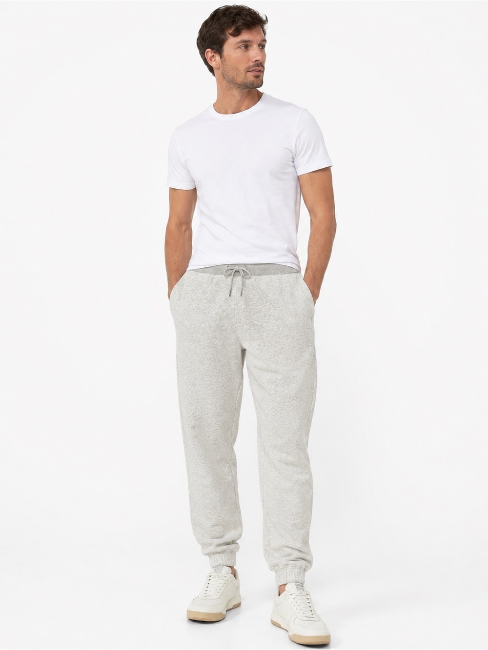 Abercrombie & Fitch Men's Gray Knit Jogger Sweatpants - Casual Comfort